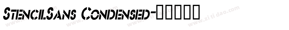 StencilSans Condensed字体转换